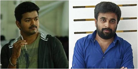 Tamil superstar Vijay (L) and actor-director Sasikumar (Facebook Photos)