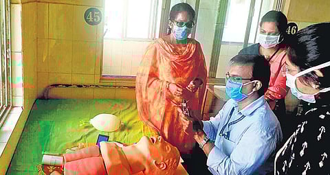 A training session in progress