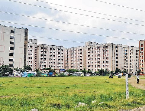 A view of the Perumbakkam TNSCB tenements | express