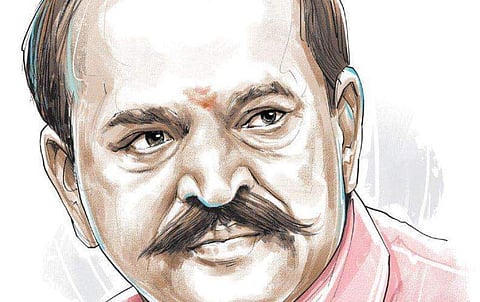 Kadambur Raju (Photo | Express illustration/Tapas Ranjan)