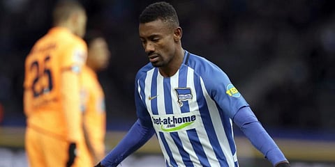 Hertha Berlin attacker Salomon Kalou (Photo | AP)