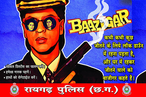 Chhattisgarh police reworked Bollywood dialogues to spread COVID-19 awarness