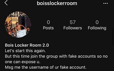 After conversations of Instagram group Bois Locker Room was exposed, another account appears to have come up. (Photo | Instagram)