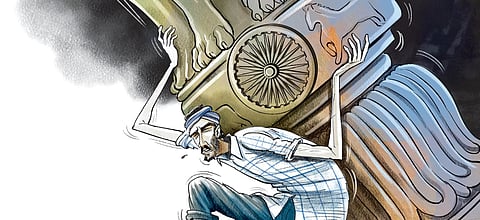 Between the Taj Mahal and the worker’s hovel