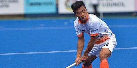 Indian hockey team midfielder Nilakanta Sharma (Photo | Hockey India)