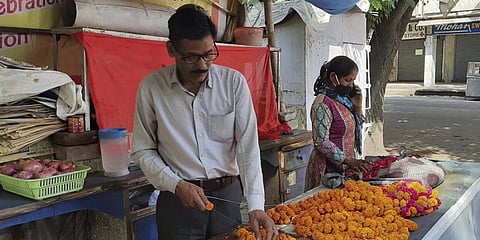 Mahesh and Gita Verma at work. (Photo | AP)
