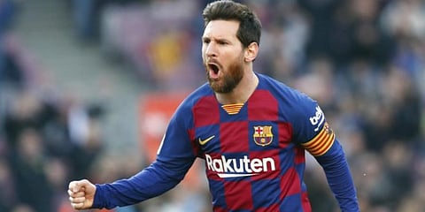 Barcelona striker Lionel Messi (Photo | AP)