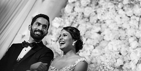 Dinesh Karthik's wife Dipika Pallikal, who is as an international squash player, also dealing with a similar situation and he drew inspiration from her. (Photo | Indian Cricket Team Facebook page)