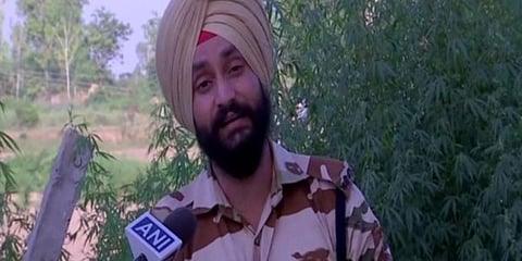 Constable Vikram Jeet Singh Indo-Tibetan Border Police. (Photo | ANI)