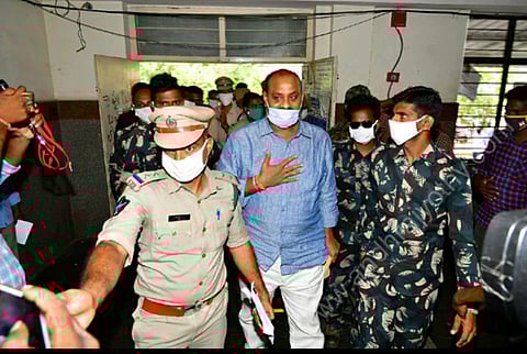 TDP leader Atchannaidu brought GGH in Guntur.