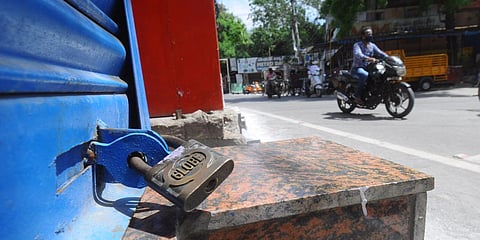 Shops remain closed even after unlock 1.0. (Photo| Prasant Madugula, EPS)