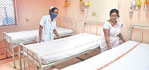An isolation ward at King George Hospital in Vizag | G satyanarayana