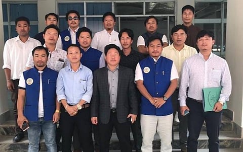 The leaders of All Arunachal Pradesh Students’ Union (Photo | AAPSU/Facebook)