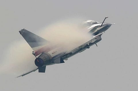 Chinese fighter jet J-10. (Photo| AFP)