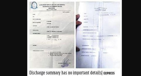 Chennai's COVID-19 patients not given discharge summary?