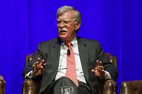 Former national security adviser John Bolton takes part in a discussion on global leadership at Vanderbilt University in Nashville. (Photo | AP)