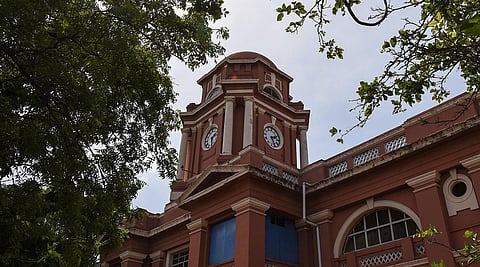 British-era clock at Tiruchy court tower.