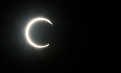 'Ring of fire' solar eclipse thrills skywatchers in Africa, Asia
