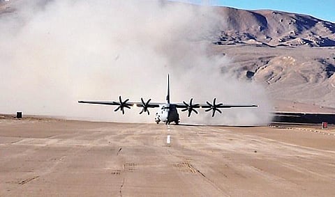 On August 20, 2013, the IAF landed its C-130J Super Hercules transport plane at the Daulat Beg Oldi airstrip with then Air Vice Marshal SRK Nair on board