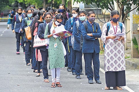 Students whose family members have tested positive or are under quarantine are exempted from the upcoming SSLC exams