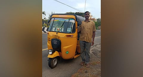 Chennai-based rickshaw driver N Baskar receives two calls for rescue every day, on average