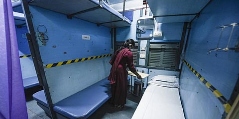 Railways has converted 5,321 non-AC sleeper class ICF coaches and developed them into COVID Care Level 1 centres for patients. (File photo| PTI)