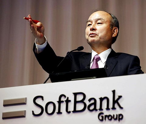 In this Nov. 6, 2019, file photo, SoftBank founder and Chief Executive Officer Masayoshi Son speaks during a news conference in Tokyo. (Photo | AP)