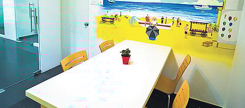 Coworking with social distancing