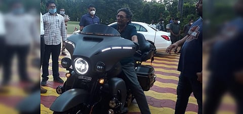 Chief Justice Sharad Arvind Bobde with Harley Davidson bike