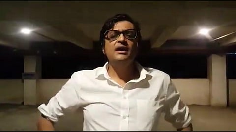 Republic TV editor-in-chief Arnab Goswami. (Screengrab of video Arnab posted on Twitter after alleged attack)