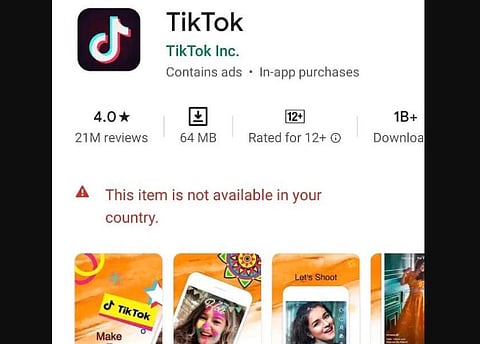 TikTok has been removed from the App Store and Google Play Store after Central Government's decision to ban the app.