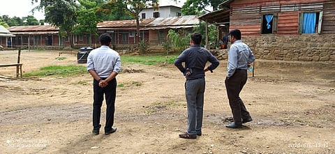 The Bimala Raina Government High School quarantine centre. (Photo | Express)