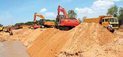 Sand mining will be intensified after the lockdown is lifted. (File Photo |EPS)