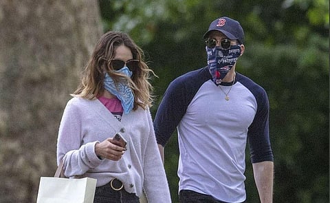 Chris Evans and Lily James papped in London. (Photo| Twitter)