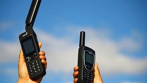 Image of Satellite phone used for representational purpose.