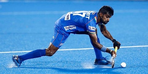 Indian men's hockey team mid-fielder Sumit (Photo | Hockey India Twitter)
