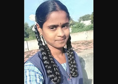 S Abirami hailing from Konapattu near Pudukottai scored 366 out of 600 in her 12th class board examinations.