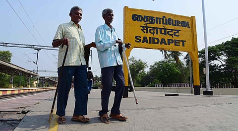 They say though they can use a walking stick to cross the road, it also increases the risk of accidents. (Representational Photo | EPS)