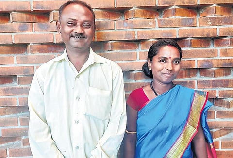 Artist couple Asha and Hari Krishna Nayak