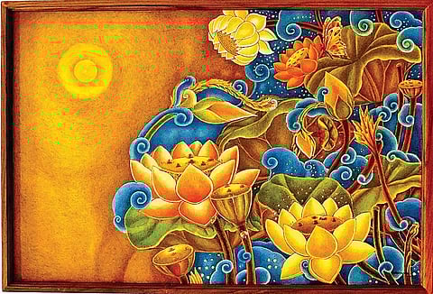 His works showcased at the exhibition