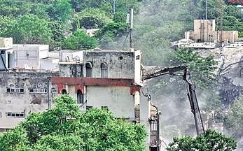 Demolition of the old secretariat buildings is in progress, and will be completed in 6-7 days | VINAY MADAPU