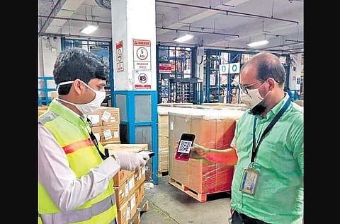 The QR-coded E-gate pass facility is the first of its kind in the country. (Photo | EPS)