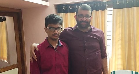 K T Haroon Kareem with MLA P Sreeramakrishnan. (File | Express)