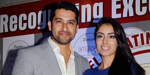Bollywood actor Aftab Shivdasani with his wife Nin Dusanj (Photo | PTI)