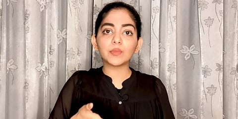 Screengrab of Ahaana Krishna's video.