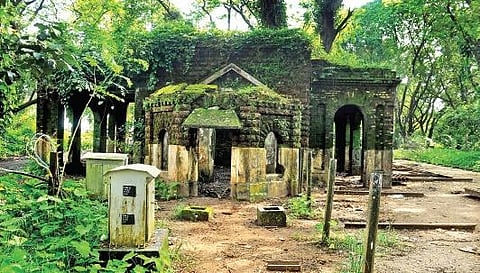 File picture of the abandoned Old Railway Station Building  , Express