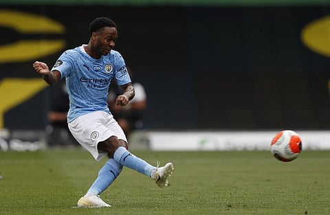 Manchester City's English midfielder Raheem Sterling. (Photo | AFP)