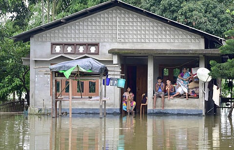 Assam floods: Over 95 families living in temporary shelters in Dibrugarh as home get washed away