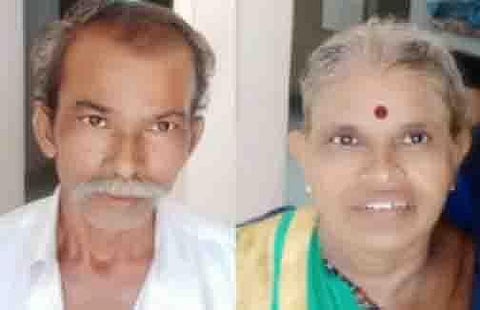 Gunasekaran and his wife Selvi (Photo | EPS)