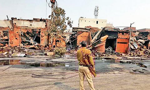Gokulpuri’s tyre market was burned to dust by protesters after massive clashes erupted in Maujpur area in the north-east Delhi communal violence in February.